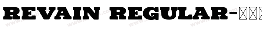 Revain Regular字体转换